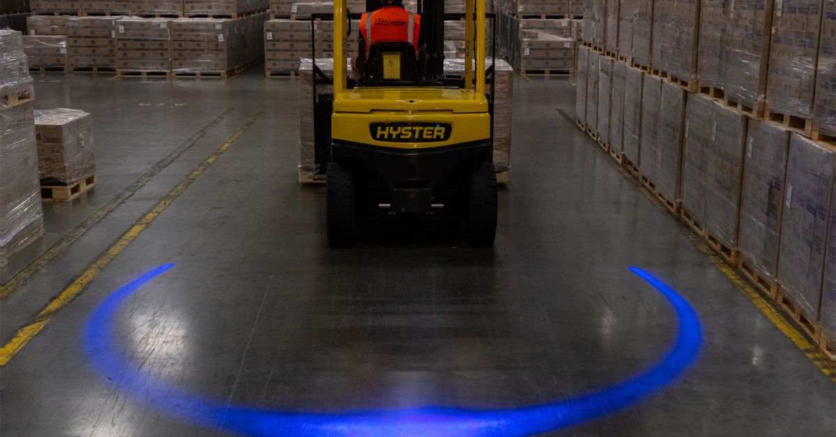 The Ultimate Guide to Red & Blue Forklift Safety Lighting