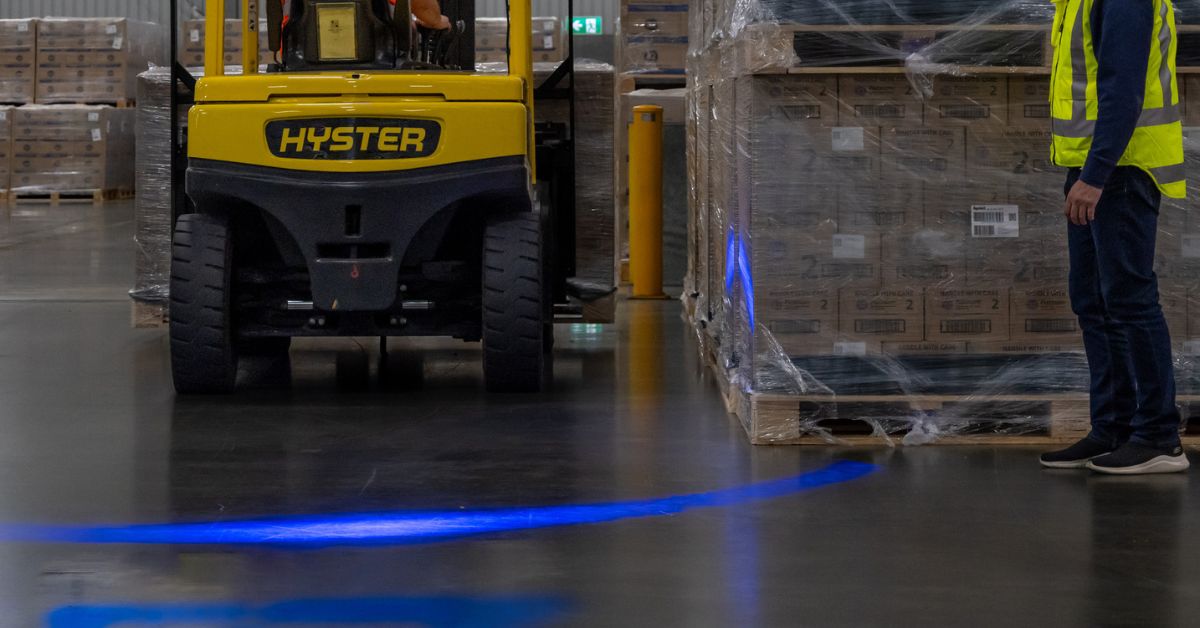 The Ultimate Guide to Red & Blue Forklift Safety Lighting