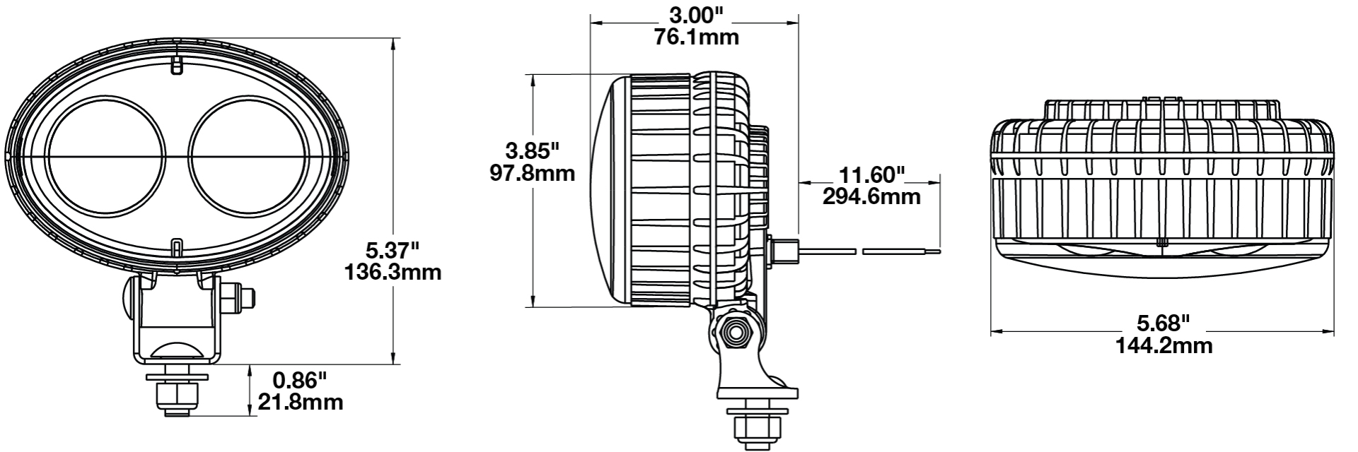 LED Forklift Safety Light and Warning Light – Model 770 BLU