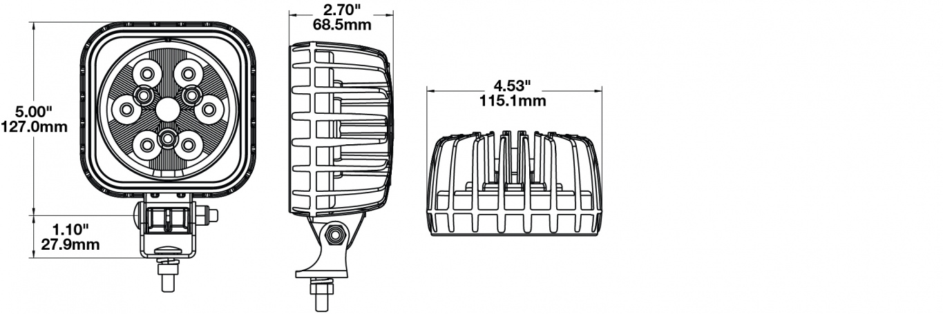 LED Auxiliary Lights - Model 832 - LED Headlights | Aftermarket & OEM ...