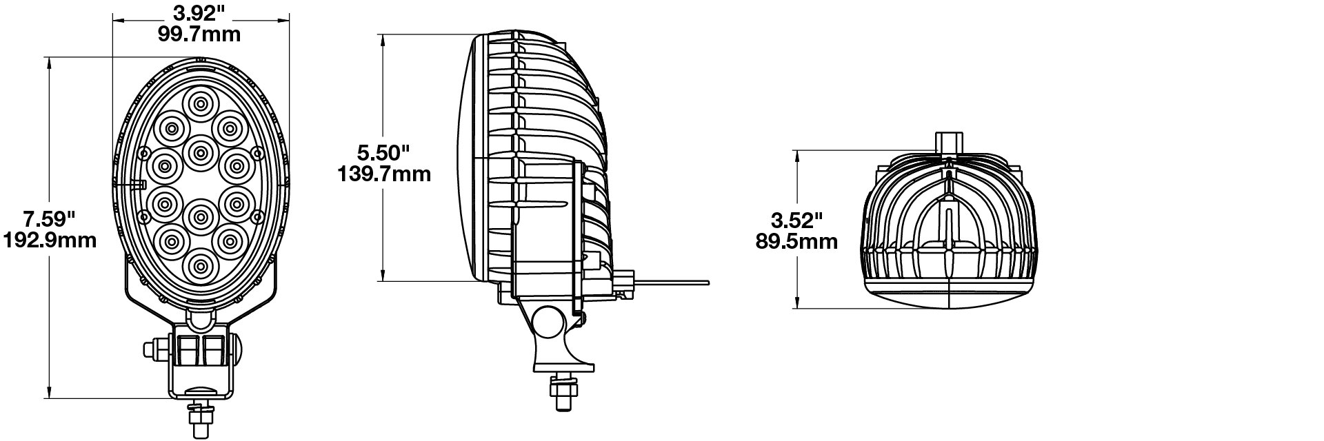 LED Work Lights - Model 736 - LED Headlights | Aftermarket & OEM ...